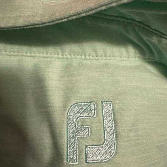 FJ FootJoy Polo‎ Performance Shirt Green Men’s Sz Large Golf Shirt Short Sleeve - Picture 9 of 9